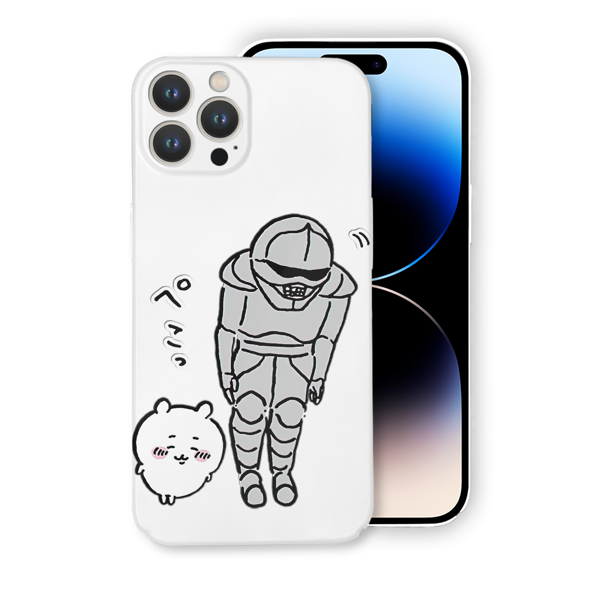 （画像用） ちいかわ 労働の鎧さん Chii-kawa Mr. Armor of Labor 【iPhone 14シリーズ対応】ハードケース